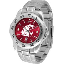 Washington State Cougars Sport Steel Band AnoChrome-Men's Watch