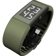 Watch II, IP black, khaki, digital, Small