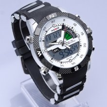 Waterproof Weide Gift Brand White Hands Mens Boys Sport Digital Watch Ff1