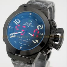 Weide Led Dual Core Digital Analog Blue Sport Wrist Watch