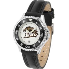 Western Michigan Broncos Competitor Ladies Watch with Leather Band