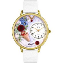 Whimsical watches birthstone: july gold watch - One Size