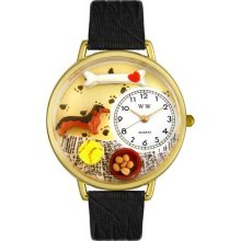 Whimsical watches dachshund gold watch - One Size