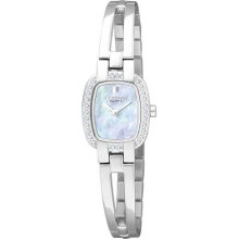 Womens Citizen Eco Drive Silhouette Crystal Bangle Watch with Swarovski Crystals in Stainless Steel (EW9930-56Y)