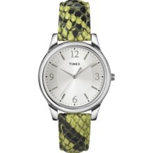 Women's Timex Python Strap Watch - Green