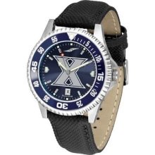 Xavier University Musketeers Men's Leather Wristwatch