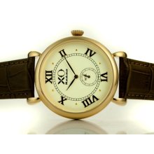 Xo Retro 1955 Porsche 550 Spyder M Watch White Dial Brown Strap 01a