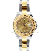 Yachtmaster Steel & Gold 169623 Champagne Face