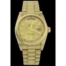 Yellow gold rolex watch day date presidential mens - Gold - Metal