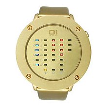 01The One Ibiza Ride Patent Leather Gold Dial Unisex Watch #IRR315RB1