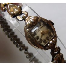 1953 Bulova Ladies 10K Gold Swiss Made Watch