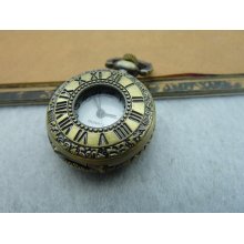1pcs 26X36mm Antique Bronze Locket Necklace Pendant / Pocket Watch c5052