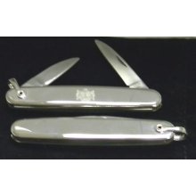 2 Colibri Men's Jewelry Pocket Knife Coat Arms Silver
