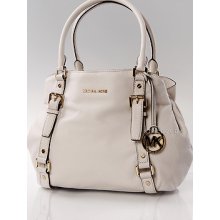 $428 Michael Kors Vanilla Bedford Large Leather Ew Satchel Bag602 30h2gbfs9l