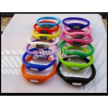 500pcs Silicon Digital Watches Ion Wristband Lcd Wrist Bracelet New