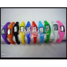 50pcs Silicon Digital Watches Ion Wristband Lcd Wrist Bracelet Promo