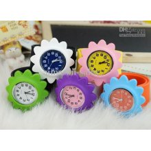 5pcs Silica Gel Sunflower Clap Table/automatic Measuring Tape Clap S