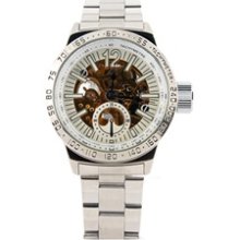 98236G Men's Mechanical Skeleton Watch (Golden)