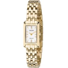 Accurist Pure Precision Ladies Gold Tone Bracelet Diamond Set Dial Dial Lb1592p