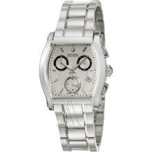 Accutron By Bulova Stratford Chronograph Stainless Steel Mens Watch Date 63b143