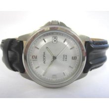 Adora Quartz Watch Light Grey Round Dial Runs And Keeps Time