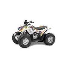 AMR Racing - Honda TRX 90 Graphics: Ed Hardy Love Kills - White - (2006 - 2012) ATV Decal Wrap Graphic Kit