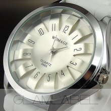 Analog Quartz Hours Clock Best Dial White Rubber Unisex Wrist Watch Wc088