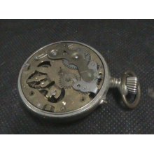 Antique Movement Pocket Watch For Repair Or Parts Fine Rare