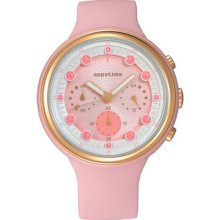 Appetime Womens Pips Sweets Plastic Watch - Pink Rubber Strap - Pink