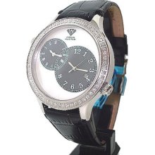 Aqua Master Diamond Watch 2 Time Zone Watch 2.45ct