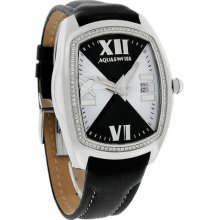 Aquaswiss Xl Ice Series Mens Diamond Black & White Dial Watch
