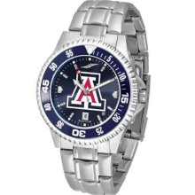 Arizona Wildcats Men's Stainless Steel Dress Watch