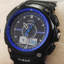 Arrival Fashion Mens Boys Multi Function Sport Watch Silicon Dual Date Alarm