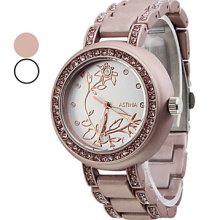 Assorted Colors Women's Casual Style Alloy Analog Quartz Wrist Watch