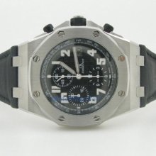 Audemars Piguet Royal Oak Offshore Black Dial Chronograph Mens Watch Ap55