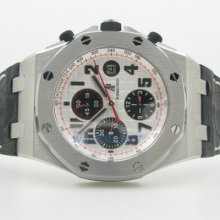 Audemars Piguet Royal Oak Offshore Silver Dial Chronograph Mens Watch Ap57