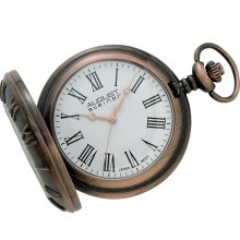 August Steiner Men's Walking Liberty Half Dollar Antique Copper Pocket Watch (Collectors coin watch)