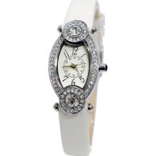 Baidi Oval Dial Pins 24h Time Royal Diamond Case Girls Ladies Watches 71107