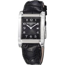 Baume & Mercier Men's 'hampton' Black Dial Black Leather Strap Watch