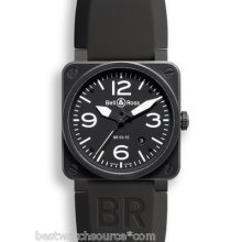 Bell & Ross Instrument Automatic Stainless Steel Br-03-92 Carbon Retail:$3,900