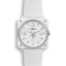 Bell and Ross White Dial White Ceramic Case Mens Watch BRS-WHT-CE ...