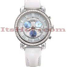 Benny Co Diamond Dial Watch 2.6ct Mens White