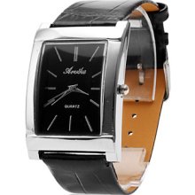 Black Unisex's Waterproof PU Analog Quartz Wrist Watch gz0009009