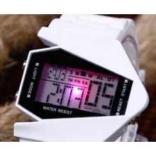 Black White Digital Sport Quartz Wrist Watch Bomber Aircraft Date Mens Unisex