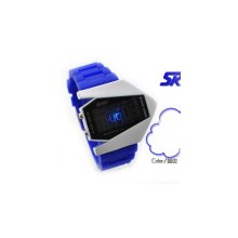 blue novel water-proof digital led watches for younsters students