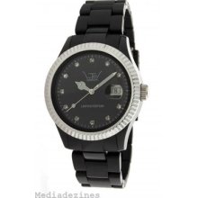 Bnib Womens Ltd-031001 Plastic Ex Collection Black Watch Bling Retro Hip Hop