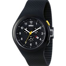 Braun Gents Chronograph Sports Watch With Black Silicone Strap Bn0115bkbkbkg