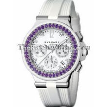Bulgari Diagono Chronograph 40mm Amethyst Watch DG40WSAWVDCH11