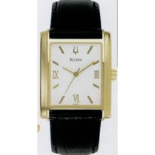 Bulova Classic Collection Men's Gold Tone Square Dial Watch Promotional