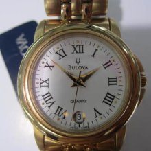 Bulova Japan Women's Watch All Stainless S S Gold Original Edition